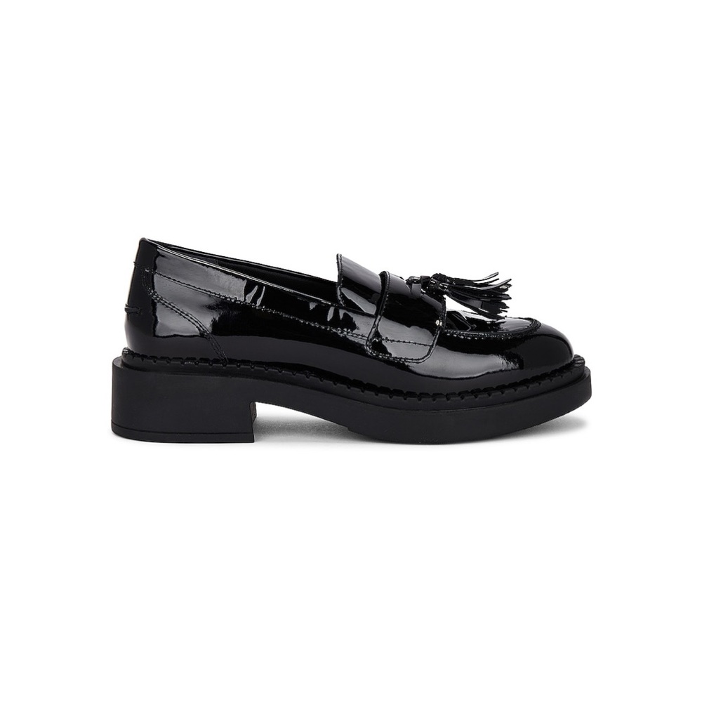 Patent leather loafers